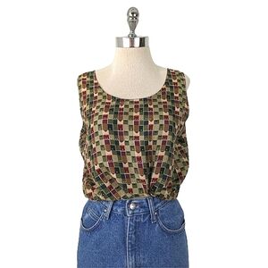 vintage 80's silk blouse